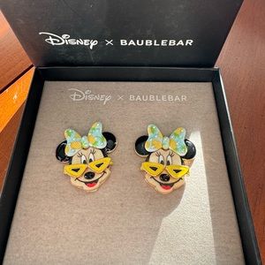 NWT Disney X BaubleBar Minnie Mouse Earrings